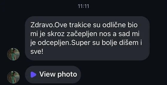 Poruka kupca: bio mi je skroz začepljen nos a sad mi je odčepljen, bolje dišem