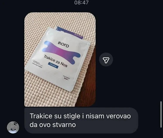 Poruka kupca sa slikom pakovanja: trakice su stigle i nisam verovao da ovo stvarno