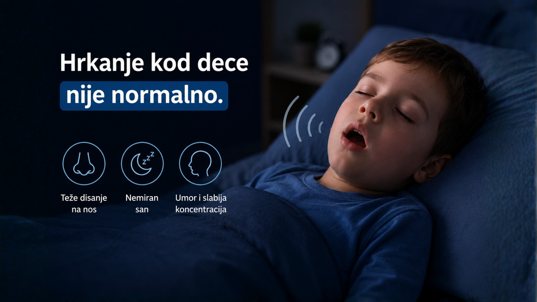 VAŠE DETE SPAVA OTVORENIH USTA I HRČE?