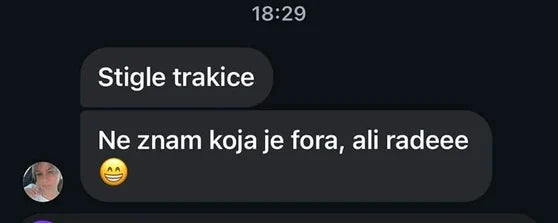 Poruka kupkinje: stigle trakice, ne znam koja je fora, ali rade